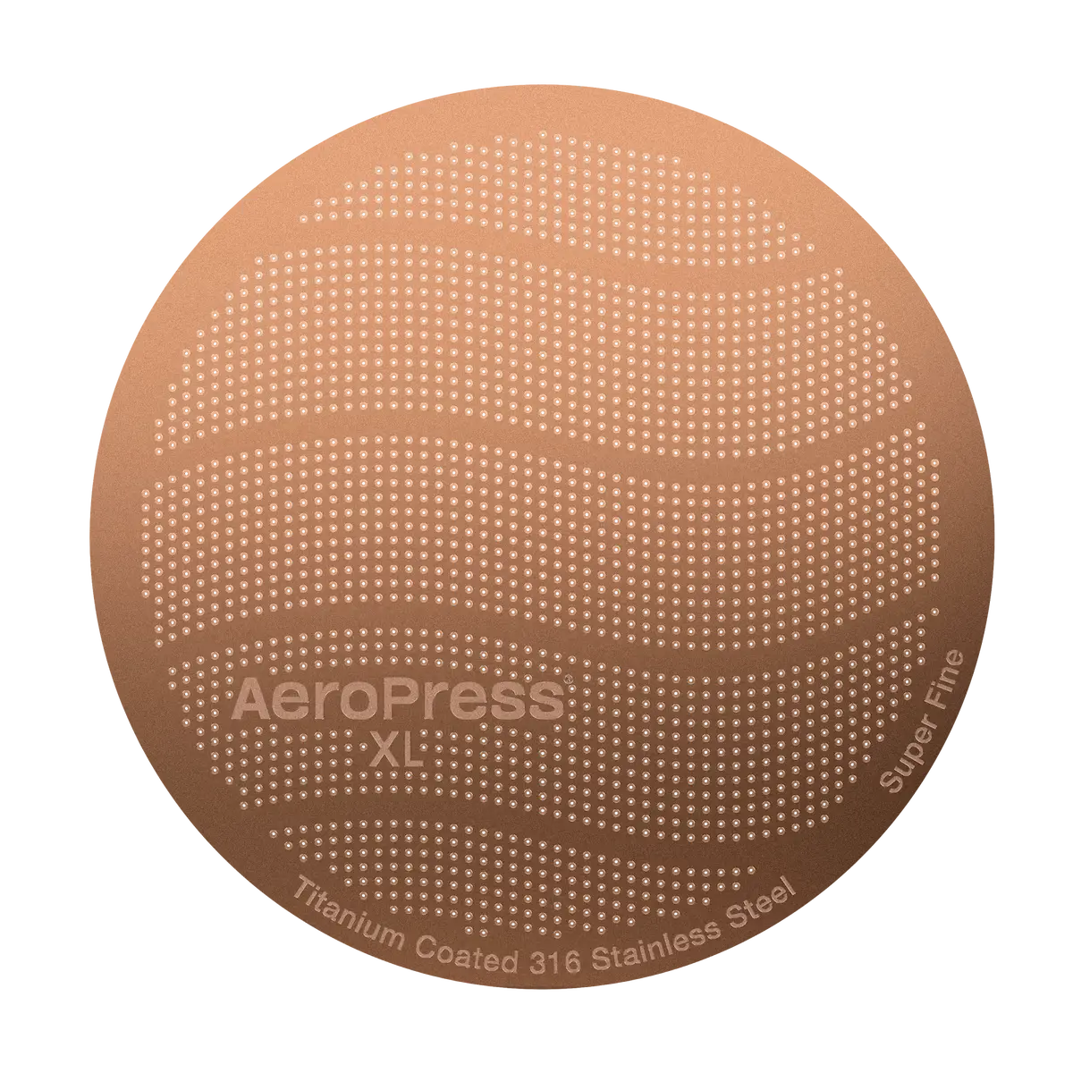 AeroPress XL Gold Tone Filter - Gjenbrukbart Metallfilter