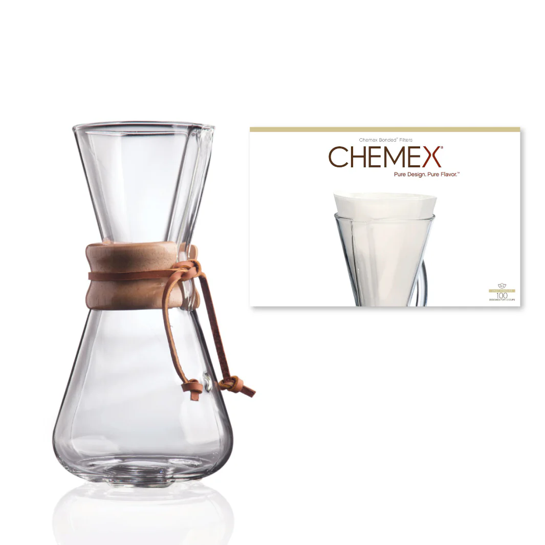 Chemex 3 kopps pakke med filter