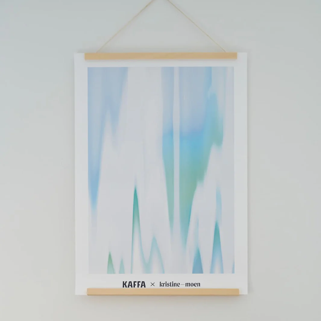 KAFFA Plakat blå av Kristine Moen
